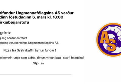 Aðalfundur UMFÁS 6. mars 2026