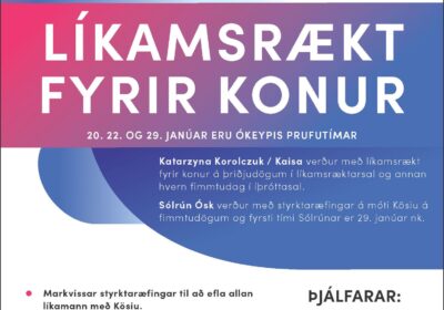 Skráning opin á ABLER í líkamsrækt fyrir konur með Kösiu og Sólrúnu Ósk