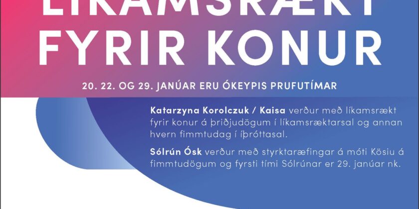 Skráning opin á ABLER í líkamsrækt fyrir konur með Kösiu og Sólrúnu Ósk