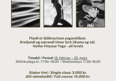 YOGA námskeið 18. febrúar – 25. mars